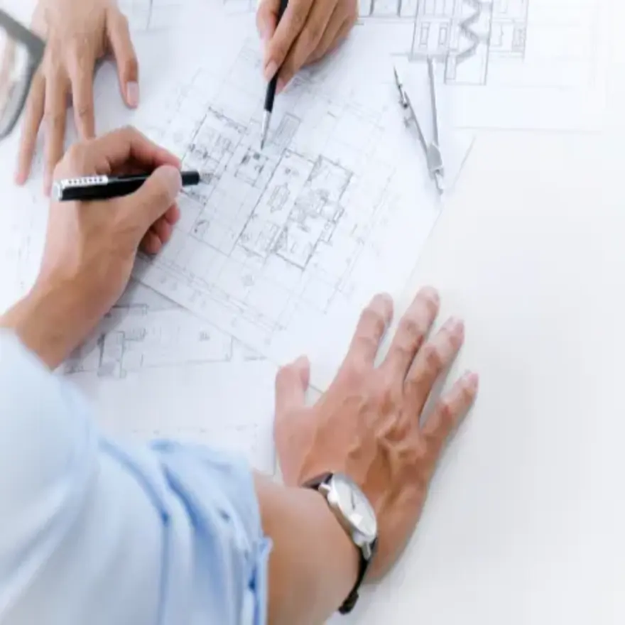 reflexion autour d'un plan d'une construction