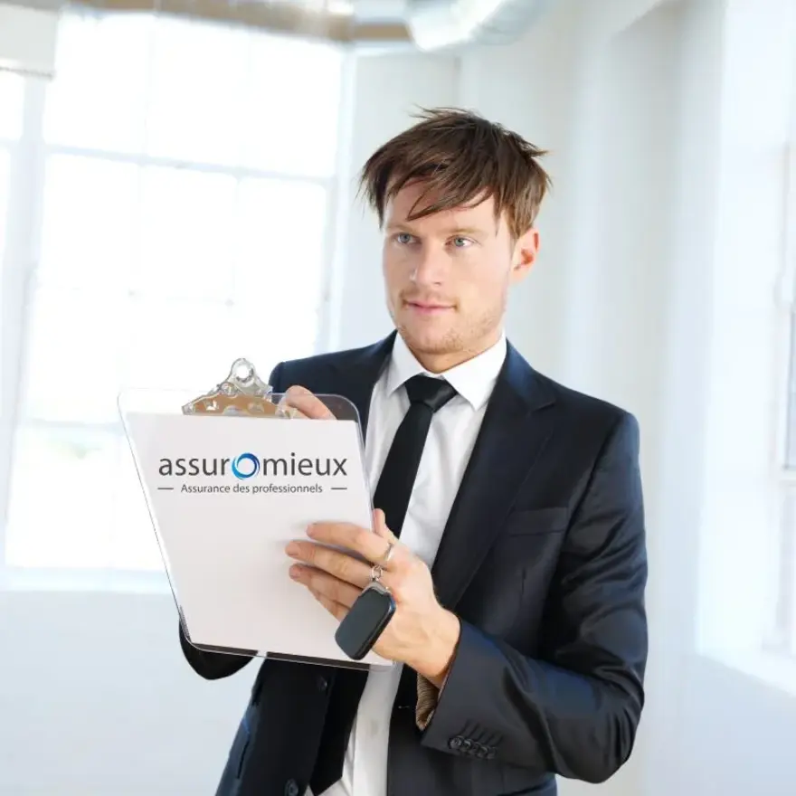 Un homme remplissant un formulaire