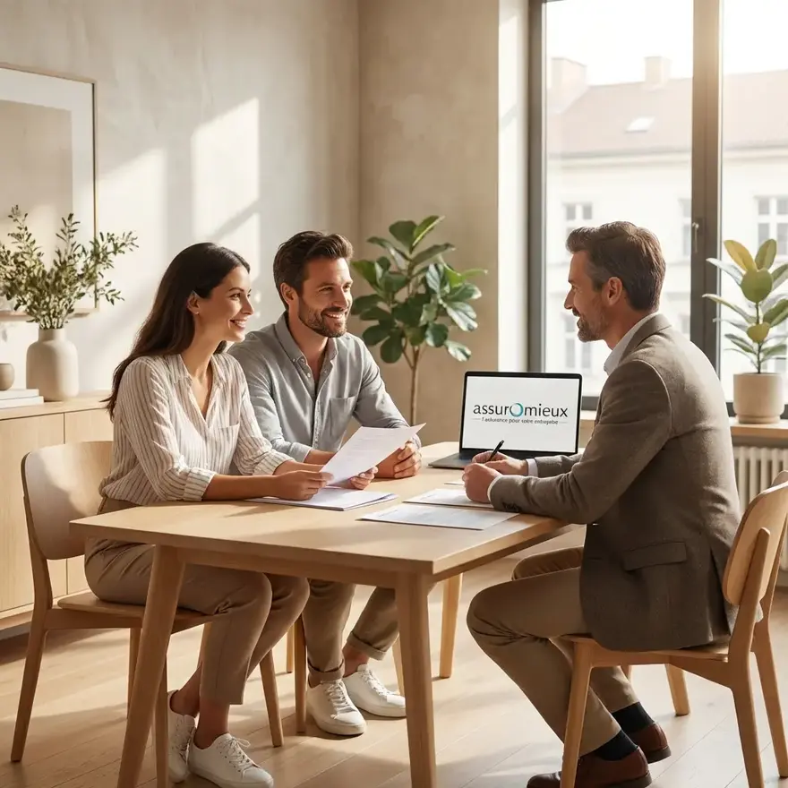 Une femme danse joyeusement dans son salon, entourée de meubles et de lumière naturelle.