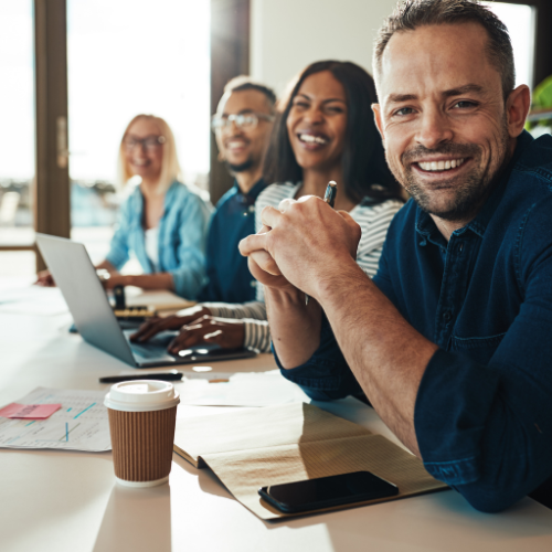 Carte avec les courtiers